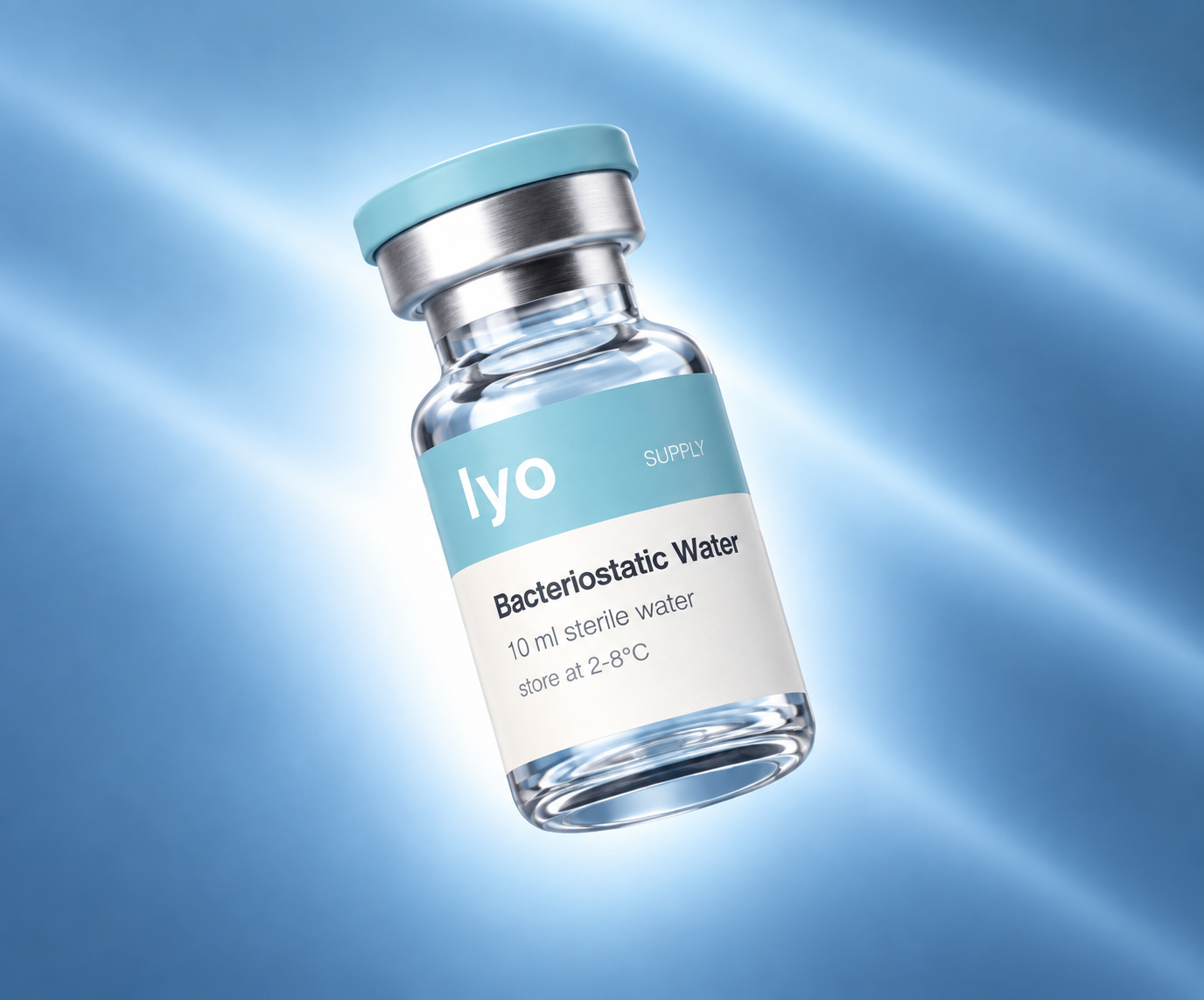 Lyo Bacteriostatic Water 10 ml — levitating product view