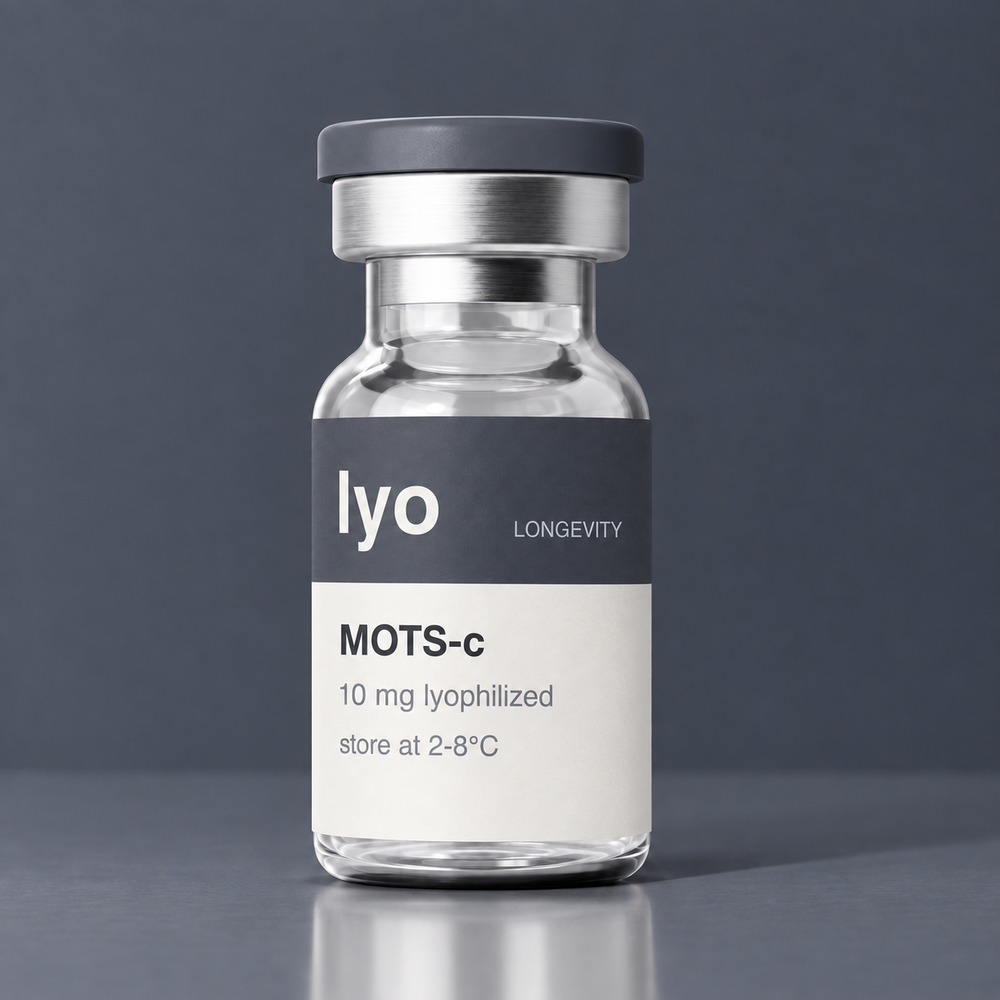 Lyo MOTS-c 10 mg — standing studio view