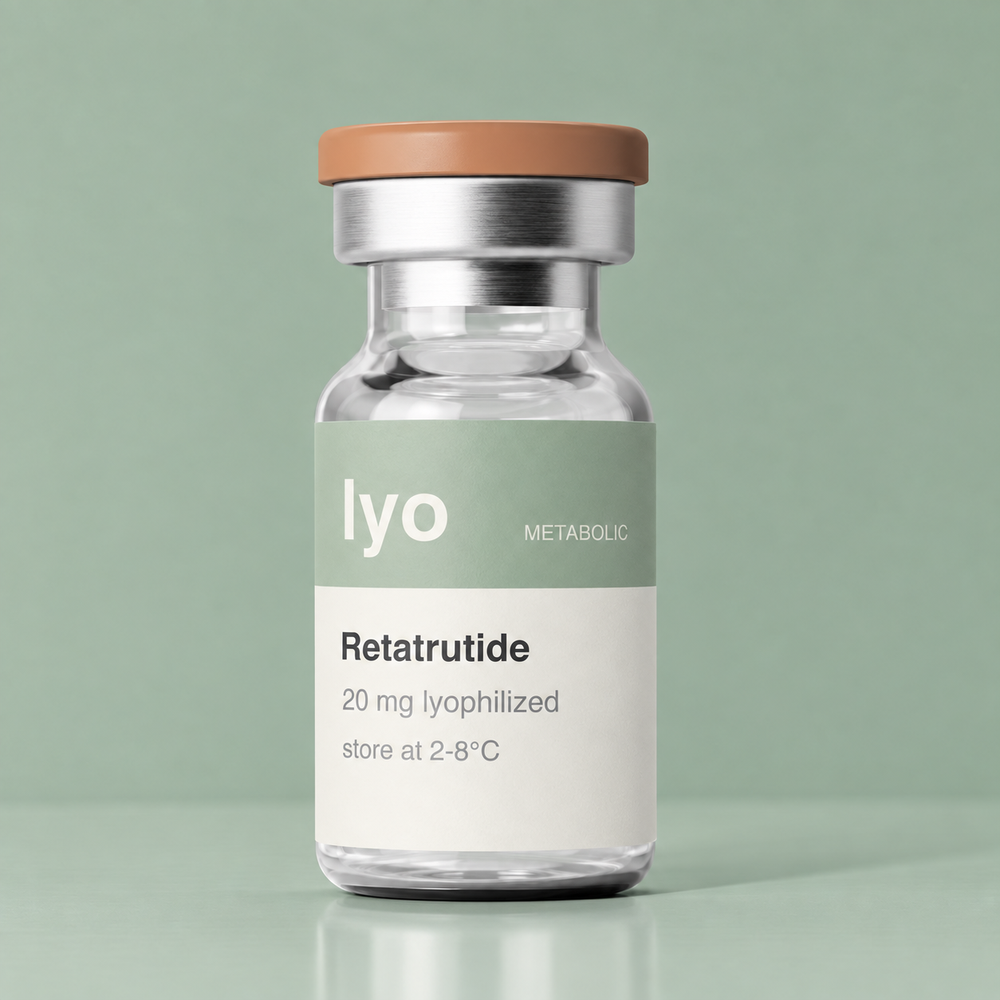 Lyo Retatrutide 20 mg — standing studio view