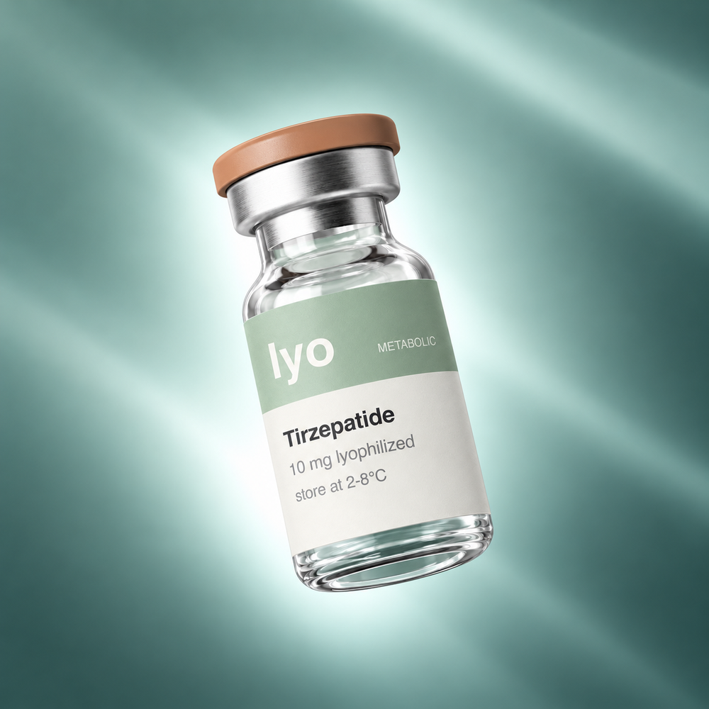 Lyo Tirzepatide 10 mg — levitating product view