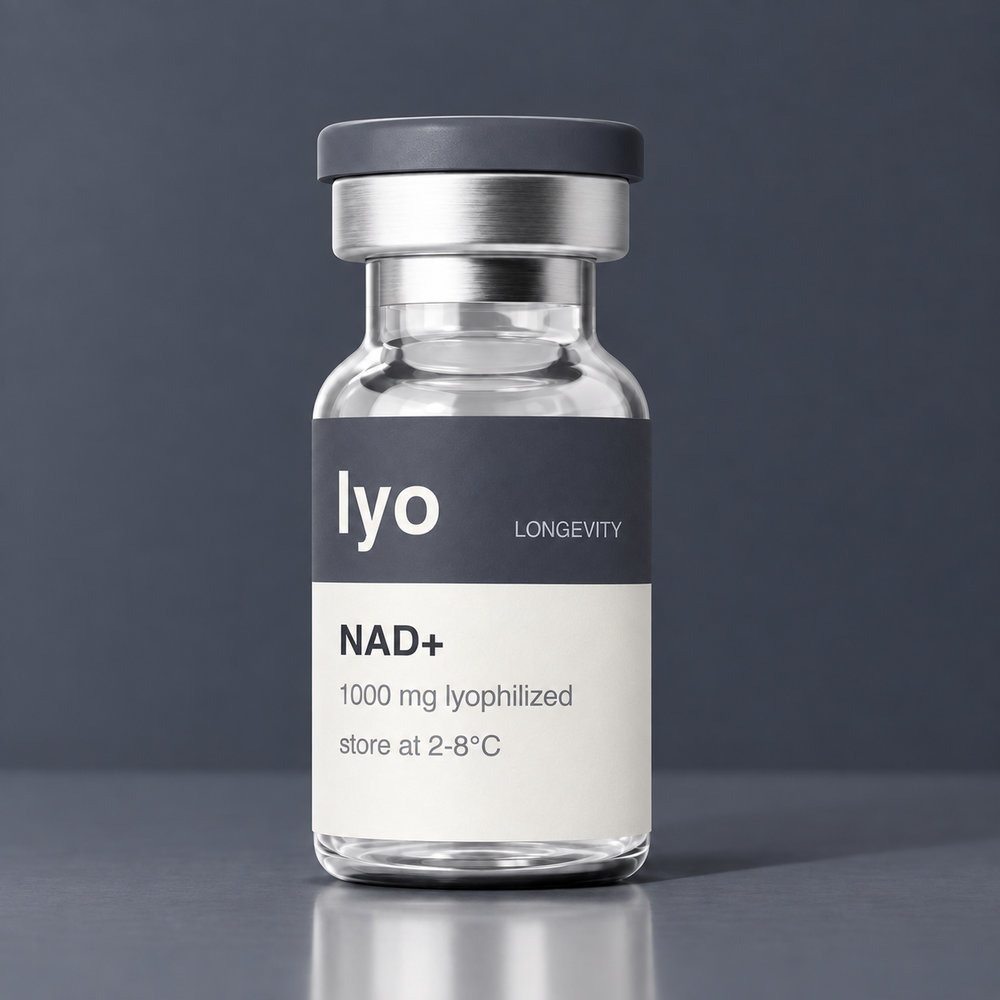 Lyo NAD+ 1000 mg — standing studio view