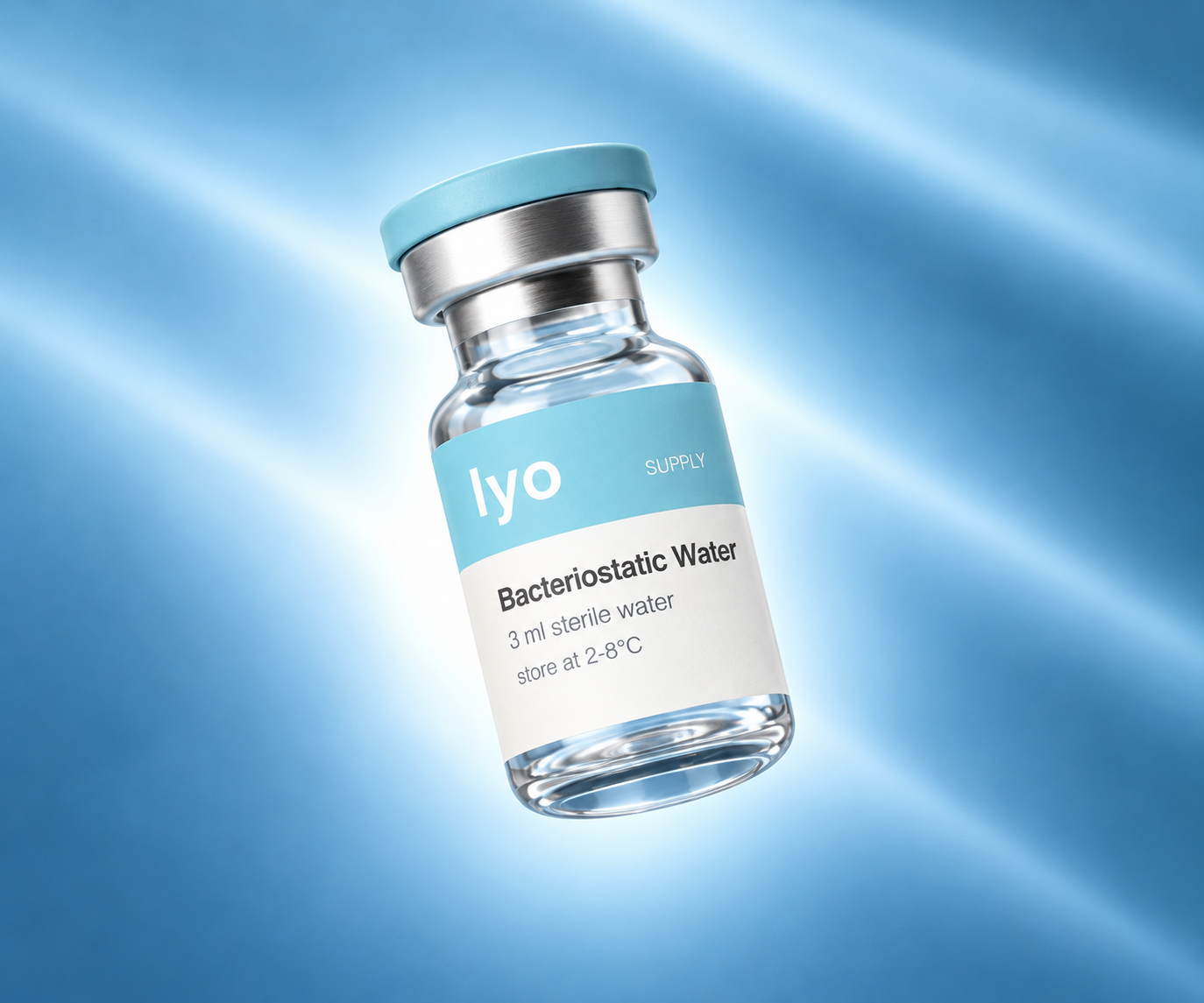 Lyo Bacteriostatic Water 3 ml — levitating product view