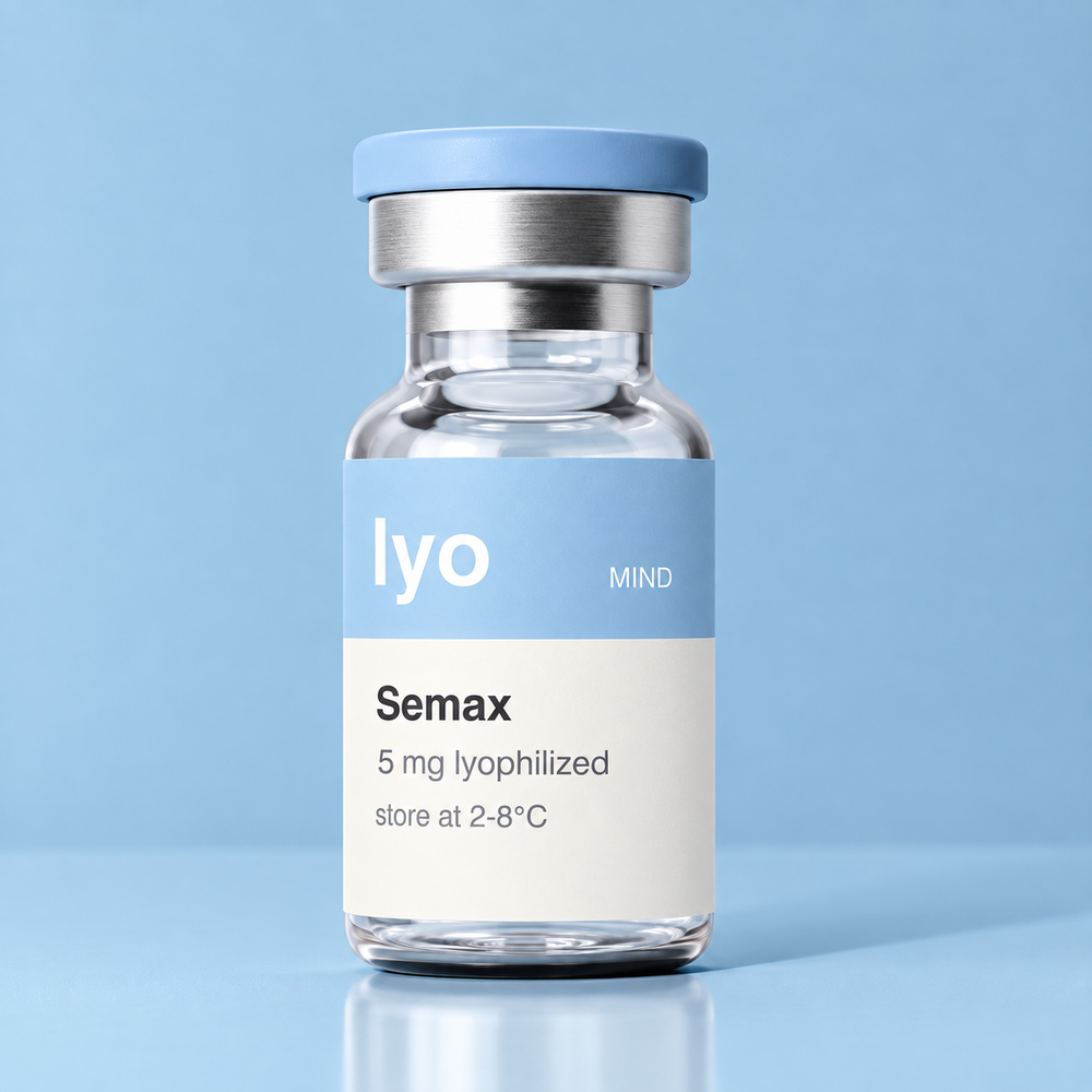Lyo Semax 5 mg — standing studio view