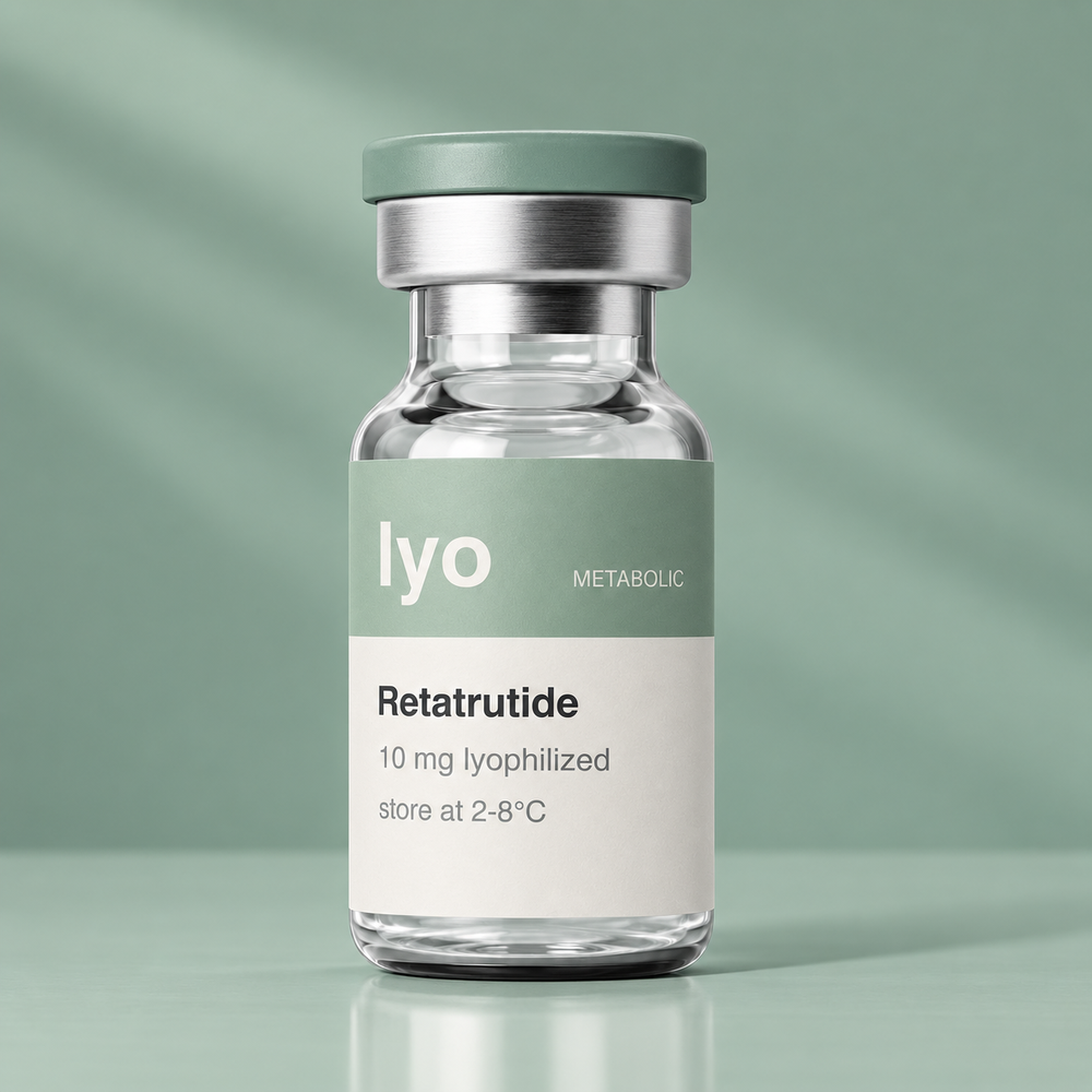 Lyo Retatrutide 10 mg — standing studio view